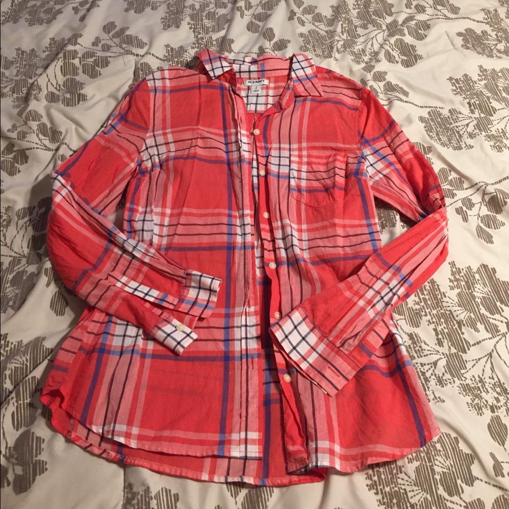 Plaid button down